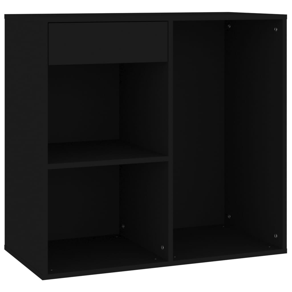 Cosmetic Cabinet Black 80x40x75 cm Engineered Wood
